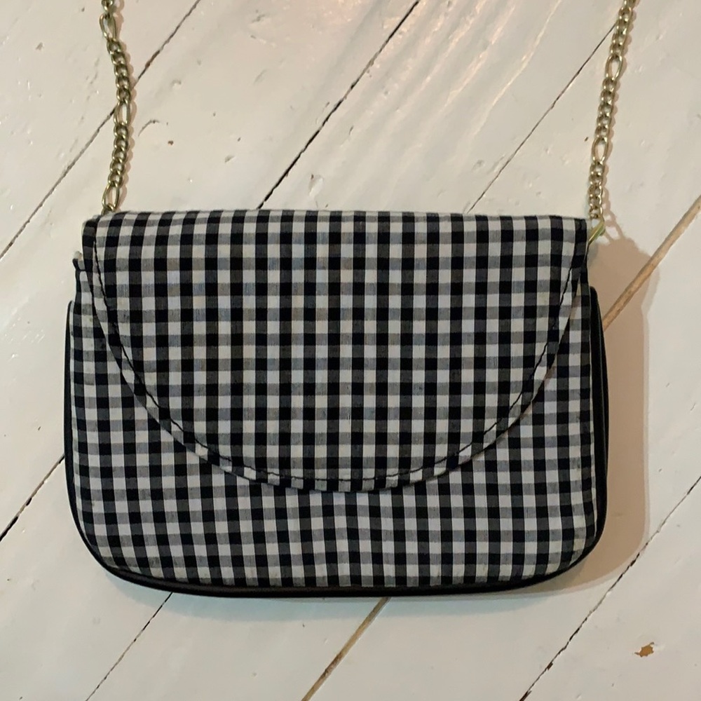 Small gingham crossbody